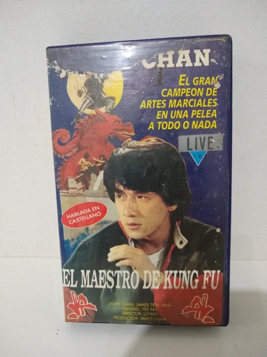 Pelicula El Maestro Del Kung Fu Jacky Chan En V.h.s.