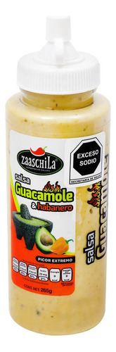 Salsa De Guacamole Con Habanero Zaaschila 265 Ml