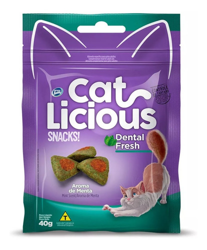 Snack Para Gatos Cat Licious Dental Fresh 40gr