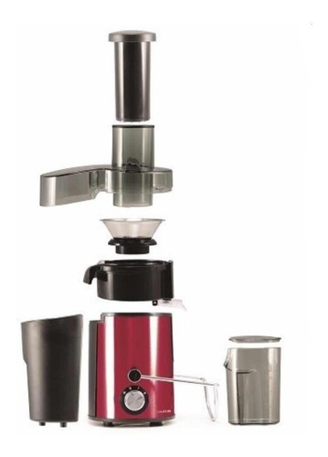 Imagen 2 de 2 de Extractor de jugos Taurus Centurión rojo 127V con accesorios
