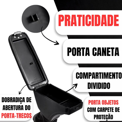 Apoio De Braço Fiat Punto Attractive 1.4 Flex 2011 Até 2016