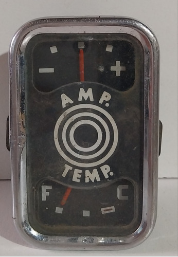 Indicador Temperatura / Amperímetro De Auto Antiguo.