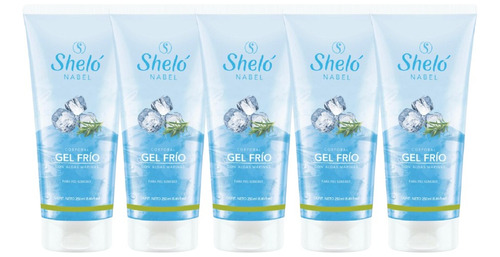 5 Pack Gel Corporal Frío Shelo