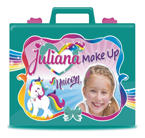 Juliana Valija Make Up Unicorn Turquesa 