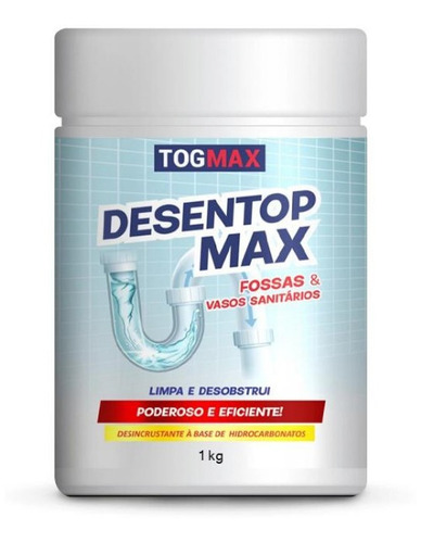 Desentupidor Pó 1kg Desentope Vaso Fossa Caixa Gordura