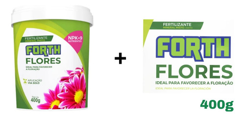 Kit Forth Flores400g + Refil 400g Adubo Fertilizante