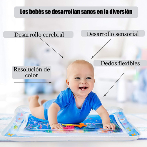 Cojín De Agua Inflable,tapete De Juego Acuático Para