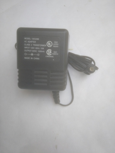 Adaptador Cargador Transformador 10k2586 De 9vdc 1000ma.