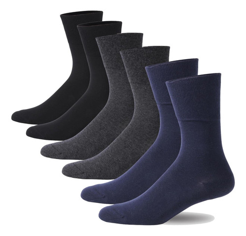 Calcetines Diabéticos De Algodón No Vinculantes Para Hombres
