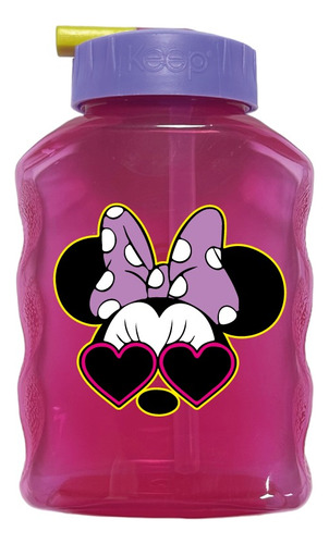 Botella Toma Jugo Minnie Mouse - Kido 250ml Niños Libre Bpa