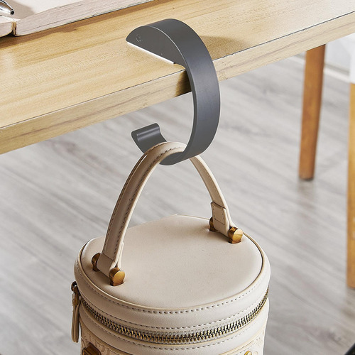 6 Gancho Para Colgar Bolsos, Gancho Para Mesa, Gris