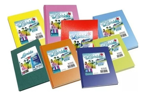 Cuaderno N3 Laprida 21x16 Cm Tapa Dura Combo X5