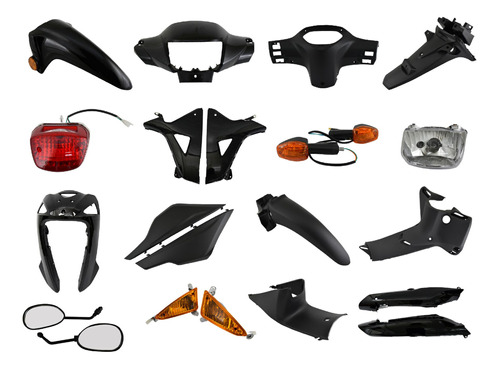 Kit De Plasticos Honda Wave 110 Afs 2014/2016 Cuo