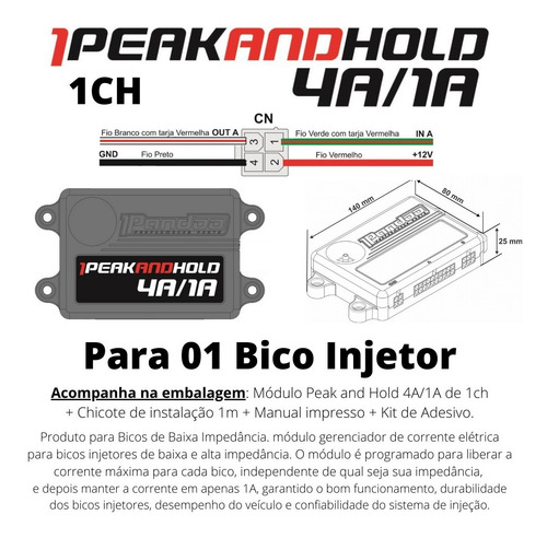 Pandoo Peak And Hold 4a/1a - P/ 1 Bicos - Nf - A Vista