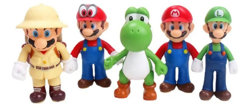 Figura Super Mario Set Muñeco Juguete Coleccion Luigi Yoshi