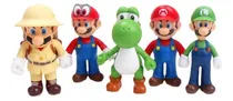 Comprar Figura Super Mario Set Muñeco Juguete Coleccion Luigi Yoshi