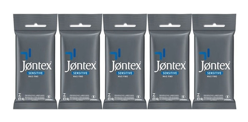 Kit 5x6 Preservativos Jontex Sensitive (30 Camisinhas)