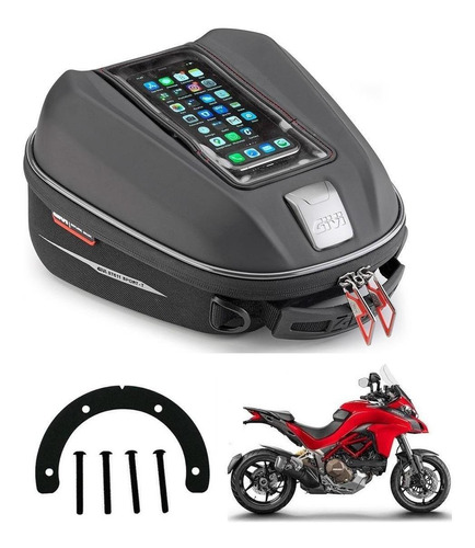 Bolsa Tanque Givi St611 + Bocal Bf11 Ducati 1200 Multistrada