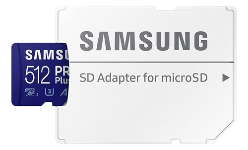 Samsung Tarjeta Microsd Pro Plus + Adaptador 512 Gb