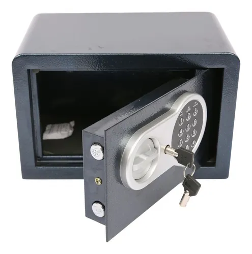 Caja Fuerte Seguridad cofre valores Electrónico con Llaves grande 31x20x20 Digital IMBACK