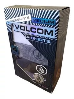 Pack De 4 Bividis Volcom Nuevo Original En Caja. Polo Ropa