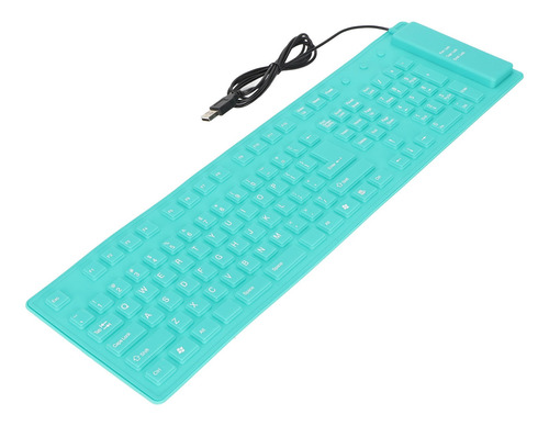 Teclado De Silicona Plegable De 108 Teclas, Plegable, Cablea