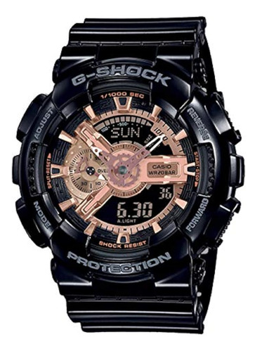 Casio Ga-110mmc-1a G-shock Negro Y Oro Rosa (mmc) Series