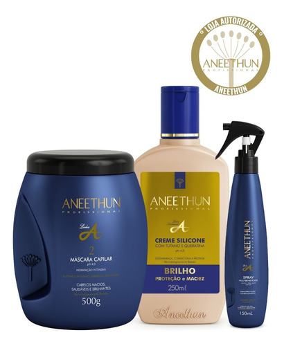 Kit Tratamento Completo Aneethun Linha A (4 Itens)