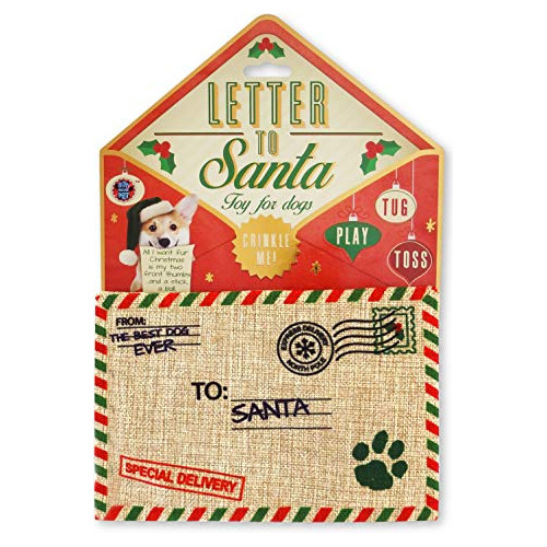 Juguete De Navidad Perros Carta Santa, Regalo Divertido...