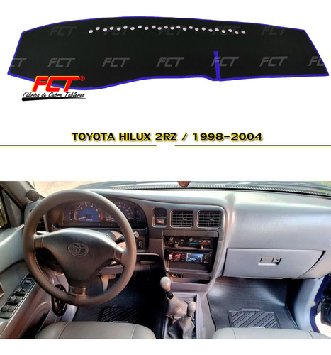 Cubre Tablero Premium/ Toyota Hilux 2rz/ 2001 2002 2003 2004