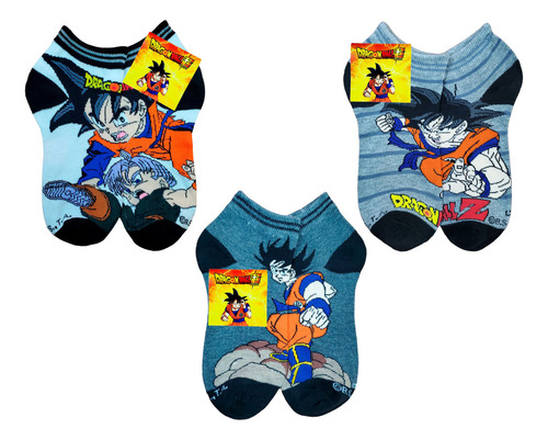 Tin Calcetín Tobillero Dragon Ball Z Algodón Suave 6 Pares