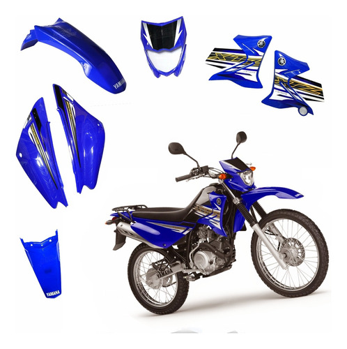 Kit Plástico Yamaha Xtz 125 Con Calcas 2015!!!! 