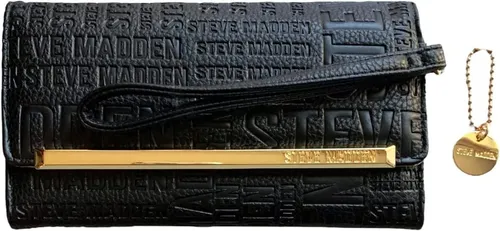 Cartera Steve Madden Negra Portafolio Original Nueva Mujer