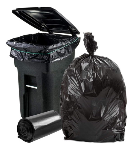 Bolsas De Basura Negras Plasticplace: Revestimiento Para ...