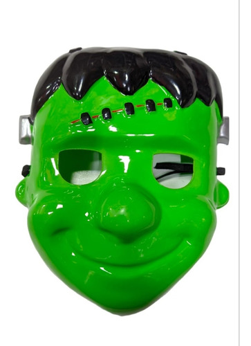 Mascara Careta Frankenstein Plastico Rigido Duro Cotillon