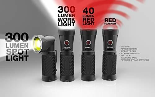 Nebo 6666 Big Cryket Linterna Led De 300 Lm (3 Pilas Aa Incl