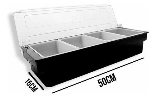 Caja Para Condimentos Restaurante Caledonia - Caco-4 Color Negro