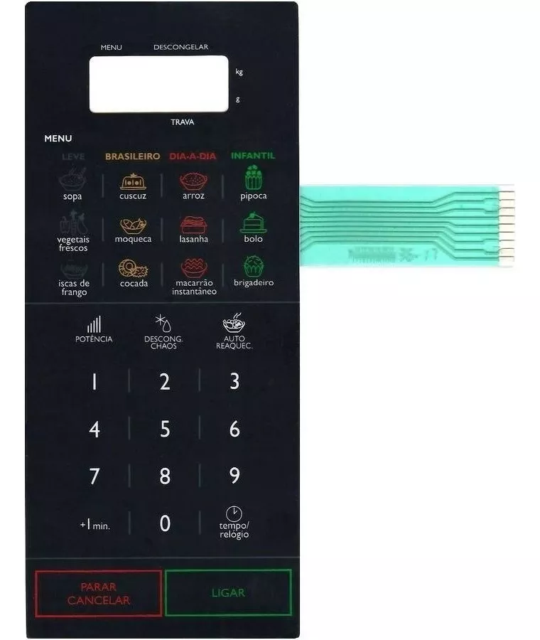 Primeira imagem para pesquisa de membrana teclado microonda panasonic nn st254w