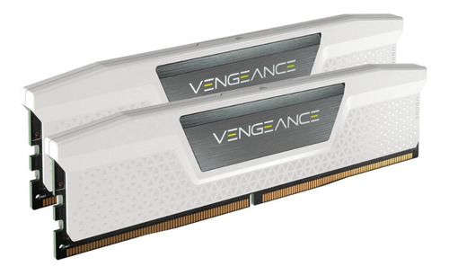 Memoria RAM Vengeance gamer color blanco  32GB 2 Corsair CMK32GX5M2B5200C40