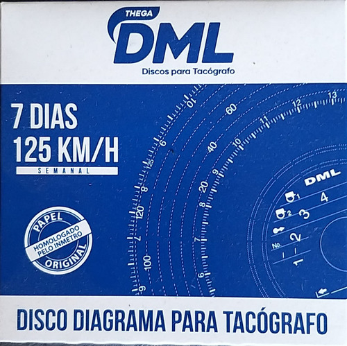 Disco De Tacografo Semanal Dml 125km/h 10 Semanas
