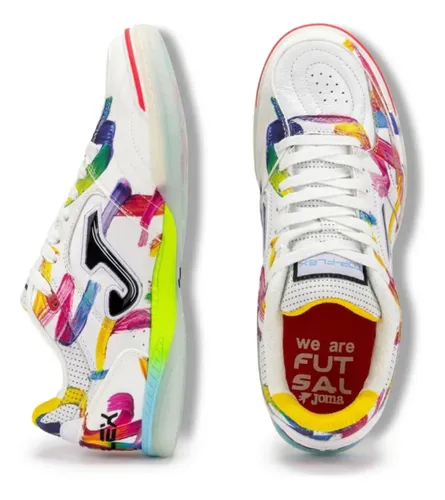 Chuteira Futsal Joma Top Flex Couro Plus Unissex Performance