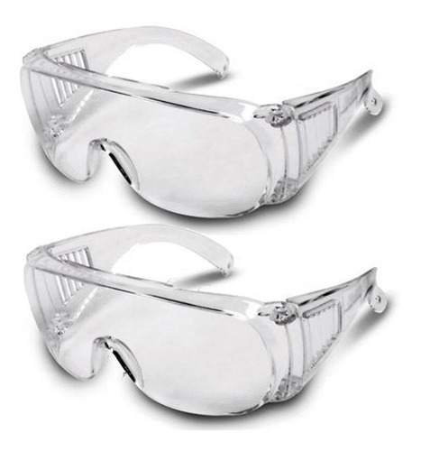 2 Óculos Proteçao Sobrepor Ao De Grau Uso Hospitalar Saúde