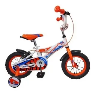 Bicicleta Bambino Cross Acero R12 Niño Ruedas Blanco Benotto