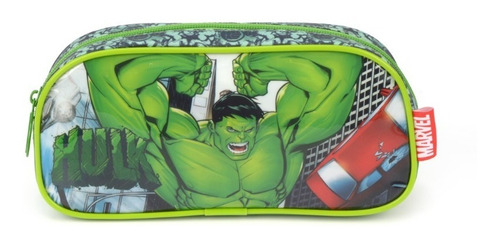 Estojo Escolar Infantil Vingadores Hulk Marvel Original