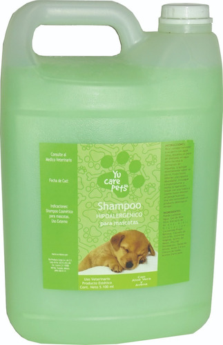 Shampoo Hipoalergenico Delux Galon Fragancia Frutal Tono De Pelaje Recomendado Mixto