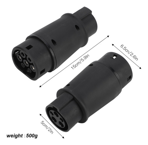 Imagen 8 de 10 de Cargador Eléctrico Convertidor Ev Conector Carga De Vehículo