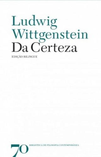 Da Certeza, De Wittgenstein, Ludwig. Editora Edicoes 70 - Almedina, Capa Mole Em Português