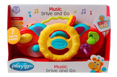 Volante Playgro Juguete P Bebe Auto Coche Music Drive And Go