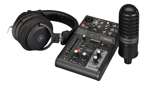 Kit Streaming Estudio Yamaha Ag03mk2 Lspk Streaming Black