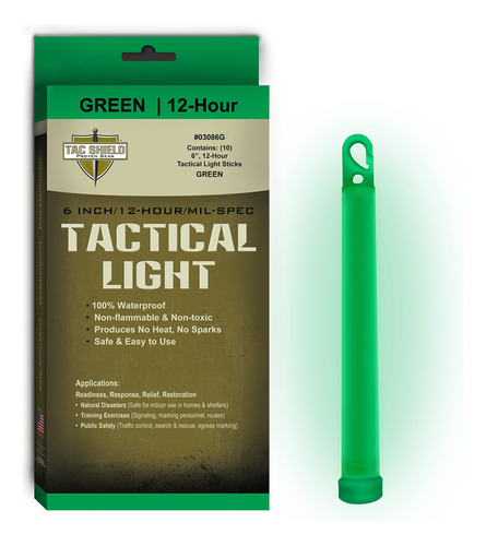 Tac Shield Palo De Luz Tactico De 12 Horas (paquete De 10)